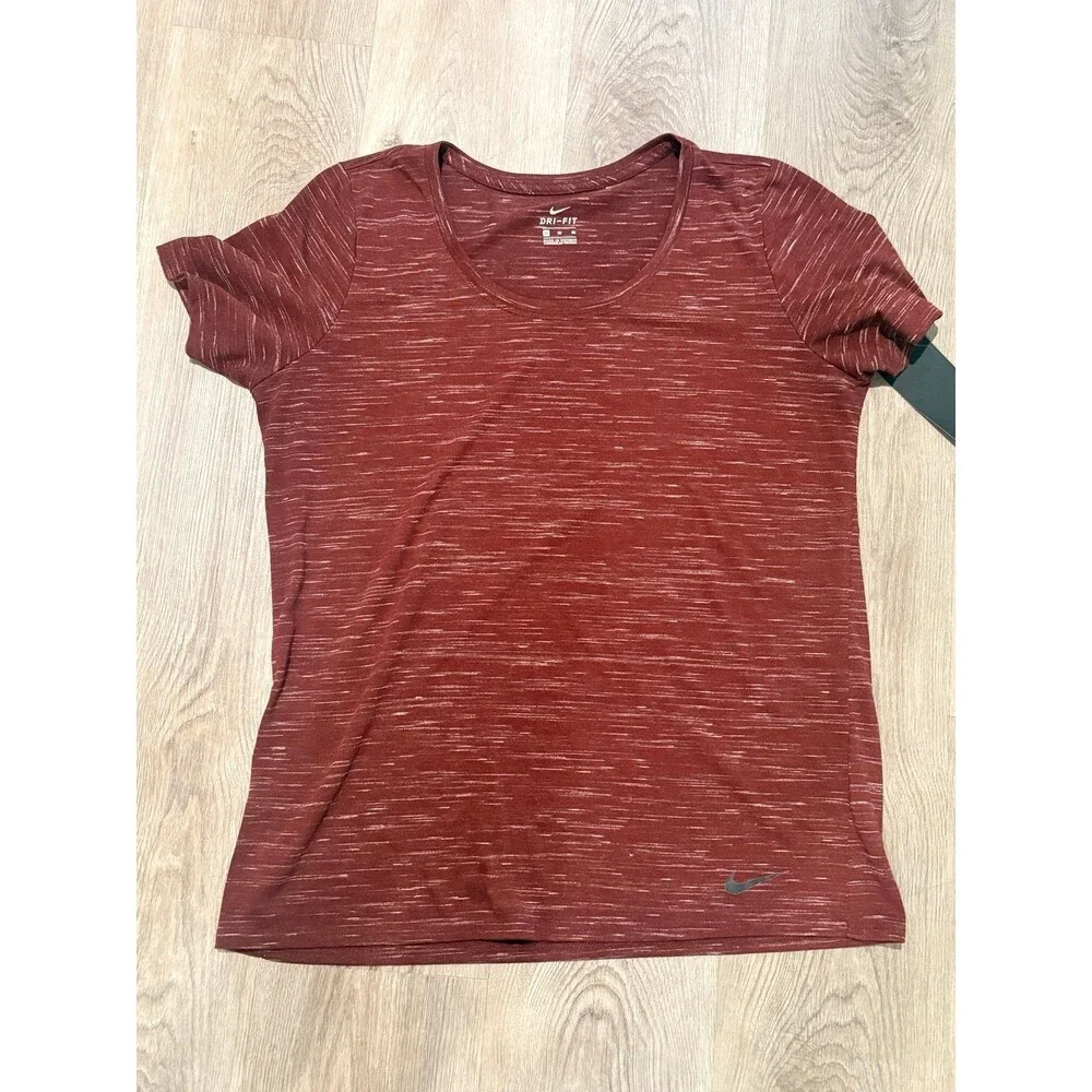Women’s Nike Dri-Fit short sleeve t-shirt heathered brown‎ XL NWT